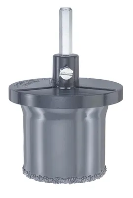 Produktbild von kwb Lochsägen Set ø 68 mm mit hoher Schneidleistung, langer Lebensdauer, großer Schnitttiefe von 55 mm, hartmetallbestücktem Zentrierbohrer und Aluminium-Trägerteller