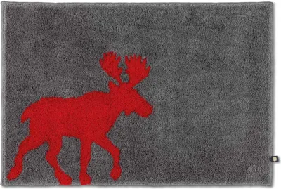 Produktbild von Rhomtuft Badteppich Elk eckig m. abgerundeten Kanten 70 x 150 cm  Farbe  kiesel/carmin