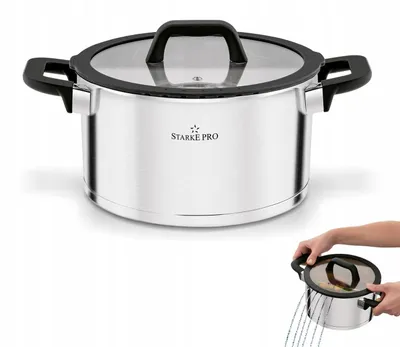 Image de Casserole Starke Pro Rigor Inox 5.7L avec Couvercle Induction
