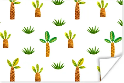 Produktbild von MuchoWow® Poster Dschungel - Gras - Baum 180x120 cm - Fotoplakat