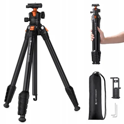 Produktbild von Fotostativ K&F Concept KF09.161, 163 cm, 10 kg, Stativkopf 40 mm / KF09.161
