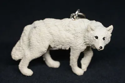 Produktbild von Wolf Schlüsselanhänger Miniblings Anhänger Schlüsselring Weißwolf Polarwolf