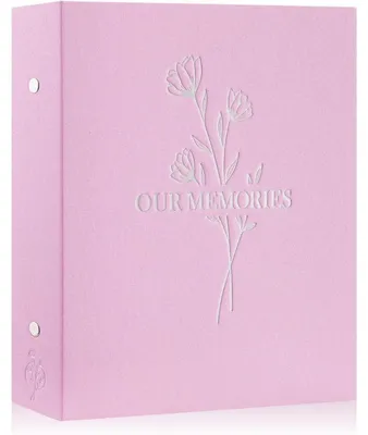 Produktbild von Einsteckalbum 10x15 400 Fotos Hochformat Leinen Rosa