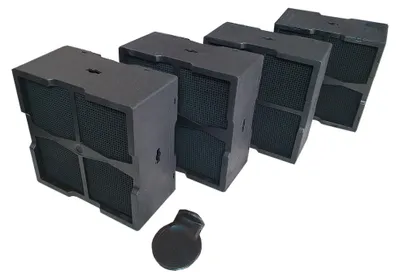 Produktbild von Bauknecht CFVH4-C Aktiv-Kohlefilter Set