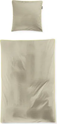 Produktbild von Irisette Mako-Satin Bettwäsche-Garnitur Tokio 8607 Farbe gelb Größe 135x200+80x80