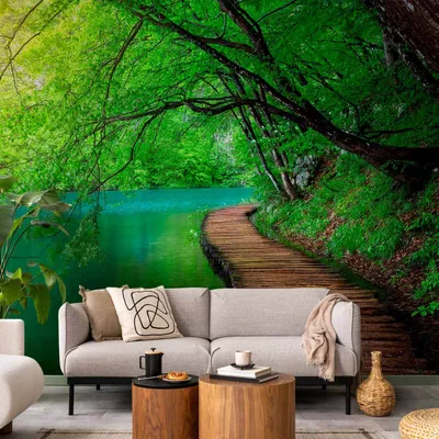 Produktbild von Selbstklebende Folie Fototapete - Green peace 343x245 cm Landschaften c-A-0073-a-b