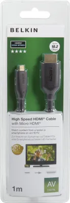 Produktbild von BELKIN HDMI-Micro Gold, 3m