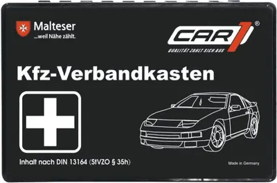 Produktbild von CAR 1 VERBANDKASTEN schwarz DIN 13164