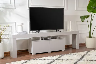 Obrázok produktu pre Skye Decor, Enclave - Grey, TV stolík, sivý, 100 % melamínová doska, 180 x 31,3 x 50 cm
