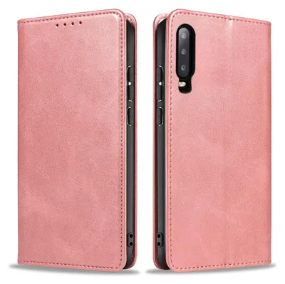 Produktbild von Handyhülle für Huawei P30 Kunstleder Flip Cover Hülle Klapphülle Case Kartenfach Farbe: Rosa