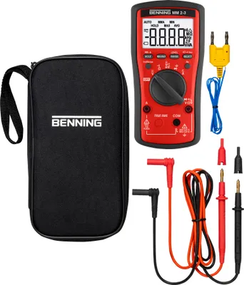 Produktbild von BENNING BENNING MM 2-3 Hand-Multimeter digital CAT II 1000 V, CAT III 600 V, CAT IV 300 V Anzei