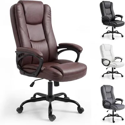 Imagen del producto de Silla de oficina con función de inclinación, capacidad de 150 kg. Silla de escritorio con respaldo alto