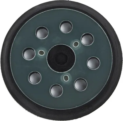 Produktbild von Trade-Shop Klett Schleifteller / Stützteller 125mm 8 Staublöcher 3 Schraubenlöcher ersetzt Makita 743081-8 743051-7 DeWalt 151281-08 DW4388