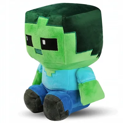 Produktbild von Plüschspielzeug Minecraft Zombie Steve Pixel 20 cm
