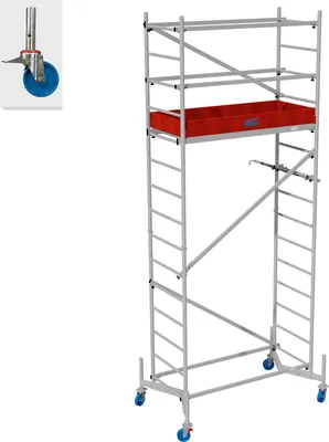 Produktbild von KRAUSE ClimTec Gerüst 5m inkl. Fahrrollensatz Ø 125mm