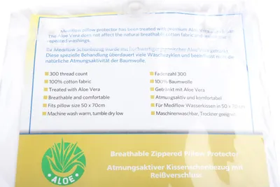 Produktbild von Mediflow Kissen-Schonbezug Aloe Vera - 50x70cm