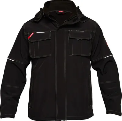 Image de Blouson Softshell Combat Engel Noir Protection Légère Et Robuste Pour Le Travail - Engel