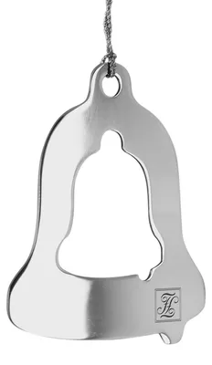 Produktbild von BELL Anhänger - silberfarben - Edelstahl - H. 15cm - Glockenschmuck
