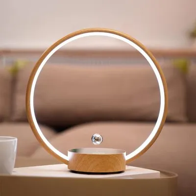 Image de Lampe à lévitation Design CIRCLO bois