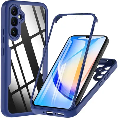 Obrázok produktu pre Puzdro pre Samsung Galaxy A34 5G, 360° celoplošná ochrana, nárazuvzdorné, modrej farby, s ochranou obrazovky