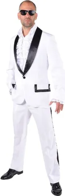 Produktbild von M214292-1-L weiß Herren Smoking Jackett Hose Gr.L