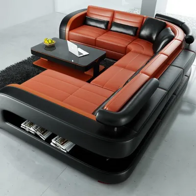 Produktbild von Wohnzimmer Eckgarnitur Ecksofa Eckcouch Sofa Polster Ecke Couch Leder
