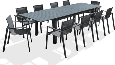 Produktbild von Garten-Essgruppe für 10 Personen ausem Aluminium