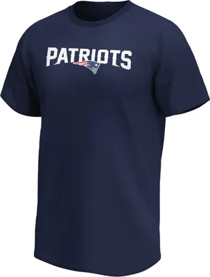 Produktbild von New England Patriots Herren Wordmark T-Shirt American Football NFL Blue-L