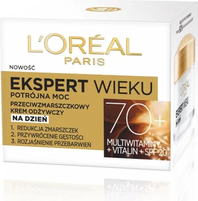 Obrázok produktu pre Loreal Ekspert Wieku Krem do Twarzy na Dzień 70+ 50 ml