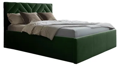 Produktbild von MIRJAN24 Polsterbett Azzuro, Bett mit Bettkasten, Polsterkopfteil, Gasdruckfeder und Lattenrost mit zwei verstellbare Füße (Farbe: Fresh 13, Größe: 160x200 cm)