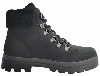Imagen del producto de Imac: Botas de cordones negras para mujer, ideales para el tiempo libre