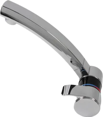 Image de Robinet mitigeur London compact + interrupteur orientable noir/chrome