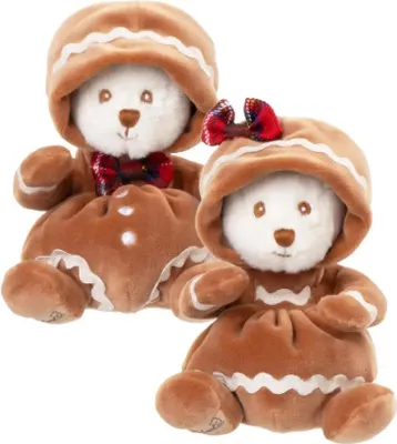 Produktbild von Bukowski Ziggy Gingerbread mit Schleife 15 cm Plüschteddybär