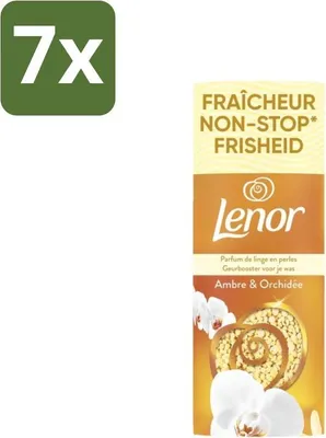 Produktbild von Lenor – Duftverstärker – Amber & Orchidee – 12 Haarwäschen – 155 g - Vorteilspack - 7 Stücke