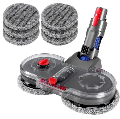 Produktbild von Elektrischer Wischaufsatz für Dyson V11 V10 V8 V7 V15 Staubsauger, Wischmopp Aufsatz Set, mit 6 Mopppads und Abnehmbarer Wassertank