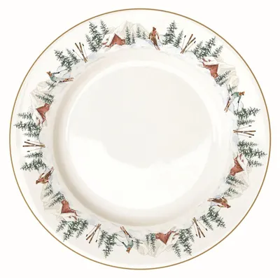Produktbild von Speiseteller CHALET Winterhütte D. 27cm Porzellan Easy Life