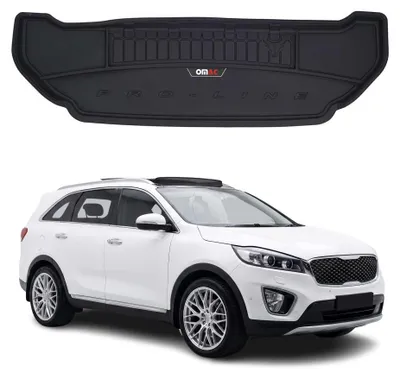 Zdjęcie produktu dla Gumowa wykładzina bagażnika OMAC do Kia Sorento 2014-2020 7 miejsc wykładzina bagażnika TPE, Obraz wygenerowany przez AI