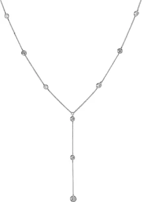 Produktbild von Strass eingelegte lange Tropfen-Braut-Rücken-Halskette, Damen-Körperkette, Hochzeitsschmuck-Silber