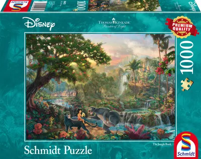 Produktbild von Disney, Dschungelbuch - 1000 Teile Puzzle (Thomas Kinkade)