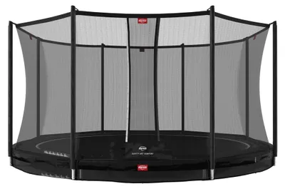 Produktbild von BERG Bodentrampolin Favorit InGround 380 + Sicherheitsnetz Comfort Schwarz