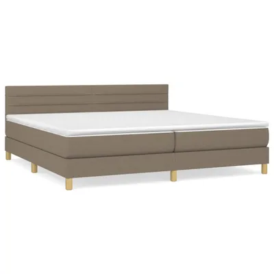 Obrázok produktu pre vidaXL Boxspring posteľ s matracom Taupe 200x200 cm Látka