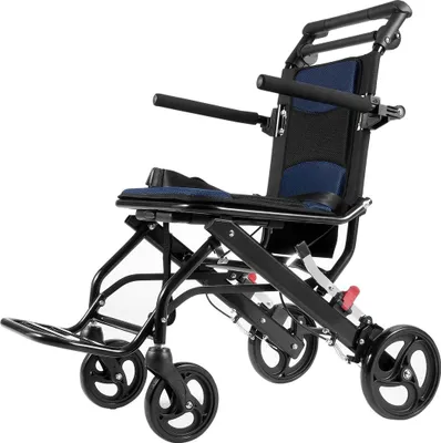 Image de Fauteuil roulant en alliage d'aluminium, pliable, siège de 40 cm, 100 kg