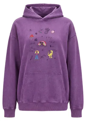 Image de SUPSLIM - Pull à capuche pour femmes, couleur violet, taille XL