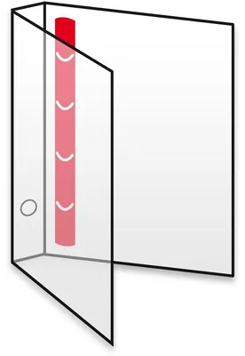 Produktbild von Ringbuch A4, 4 Ringe 35mm PP natur-transparent