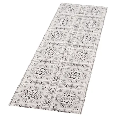 Produktbild von Kurzflor Küchenläufer Tile Grau 45x140 cm