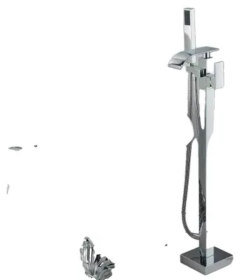 Produktbild von Badewannenarmatur, freistehend, mit Dualsteuerung, Chrom