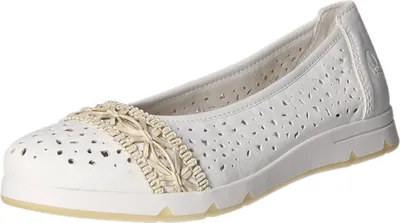 Produktbild von Rieker Ballerina in weiss/weiss kombi, Gr. 36