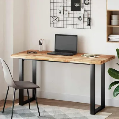 Zdjęcie produktu dla Blat roboczy z drewna akacji - blat - stół - biurko - solidne drewno akacji - 120 x 60 x 4 cm