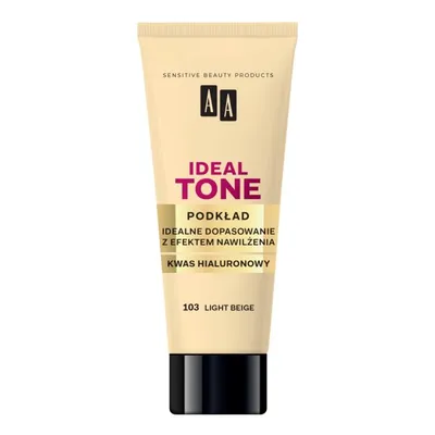 Zdjęcie produktu dla AA Make Up Ideal Tone Podkład perfekcyjne dopasowanie 103 light beige, 30ml