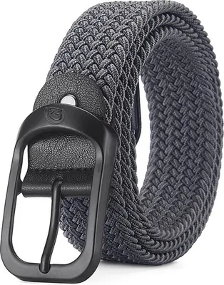 Obrázek produktu pro INF  pánský elastický pletený pásek - 120 cm Šedá